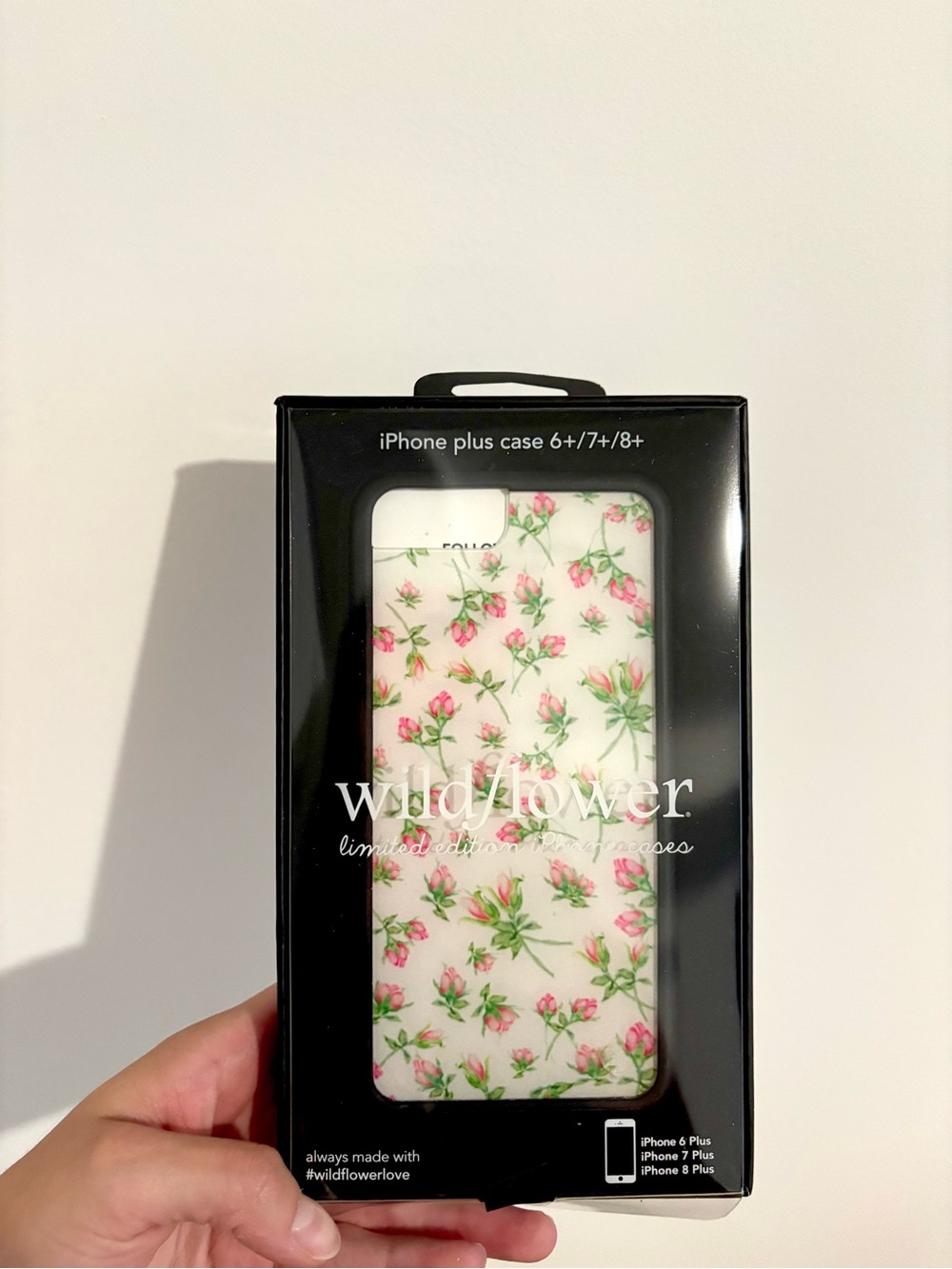 Wildflower Floral iPhone 6, 7, 8 Plus Case (White/Pink/Green)